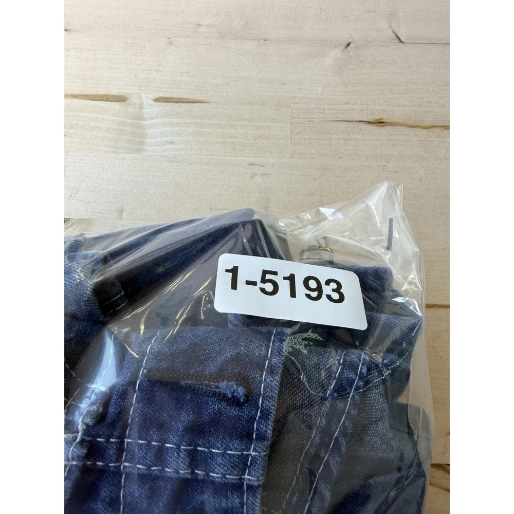 Key Bib Overalls Mens 30x34 Blue Denim Workwear Carpenter Utility Straight Leg - Picture 15 of 15